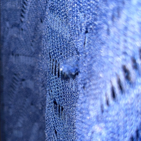 Elegant Blue Lace Dress - Picture 4 of 17